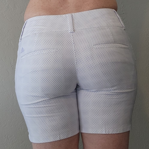 Adidas white/ purple golf shorts - Picture 3 of 5